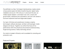 Tablet Screenshot of futureperfectproductions.org